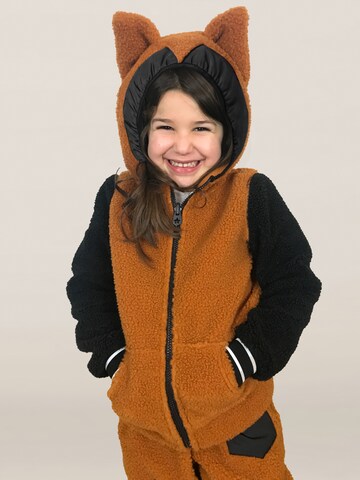 WeeDo Fleece Jacket 'FOXDO Fuchs' in Brown