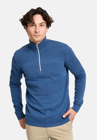Kronstadt Trui 'Hannes' in Blauw: voorkant