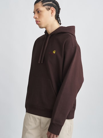 Carhartt WIP Sweatshirt 'American Script' in Brown