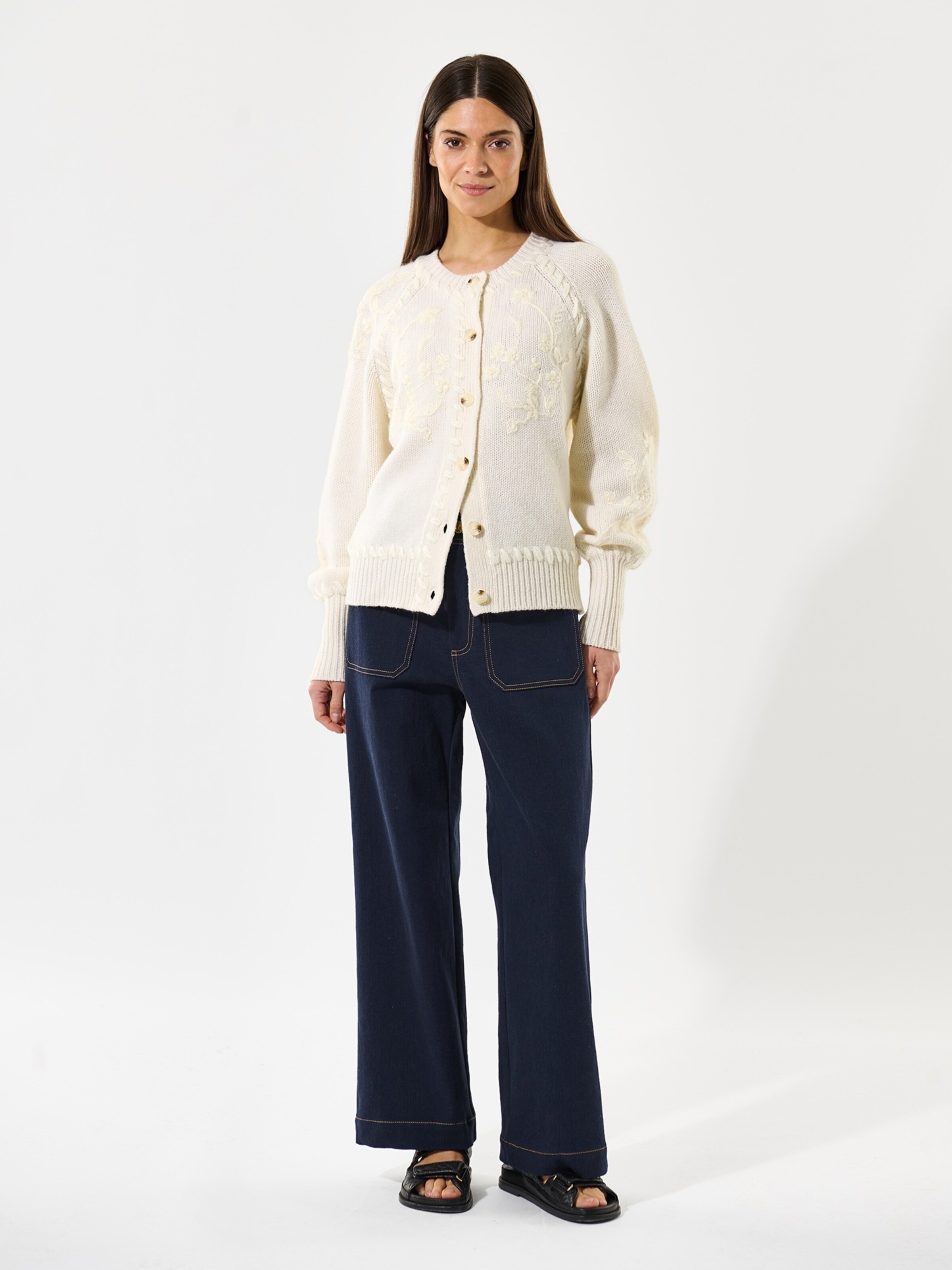Dea Kudibal Gebreid vest ' ZolaDEA RWS ' in Wit