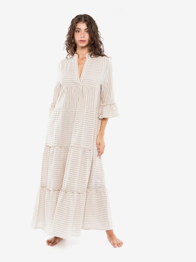 Pink Label Vestido de verão 'BEACHWEAR SAND STRIPE' em 36 em bege, Vista do artigo