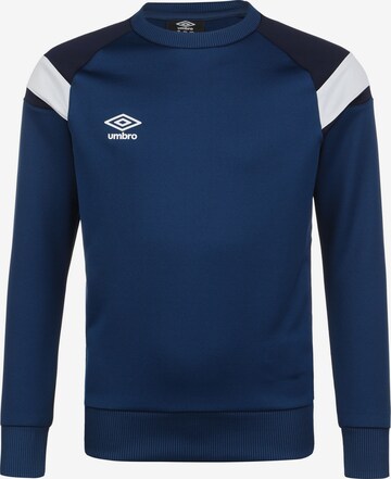 UMBRO Sportief sweatshirt in Blauw: voorkant