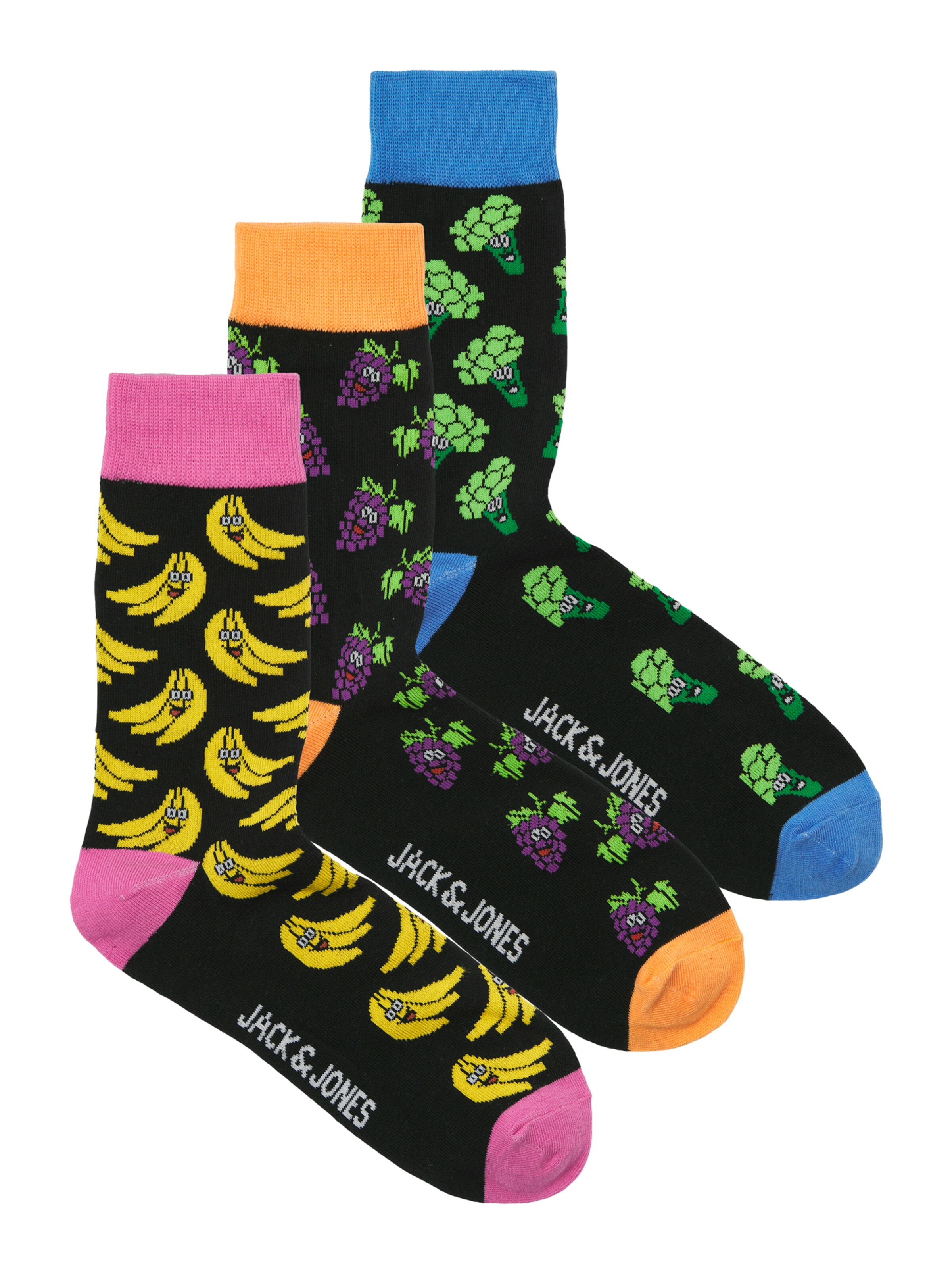 JACK & JONES - Calcetines 'JACVEGGIE' en negro: frente