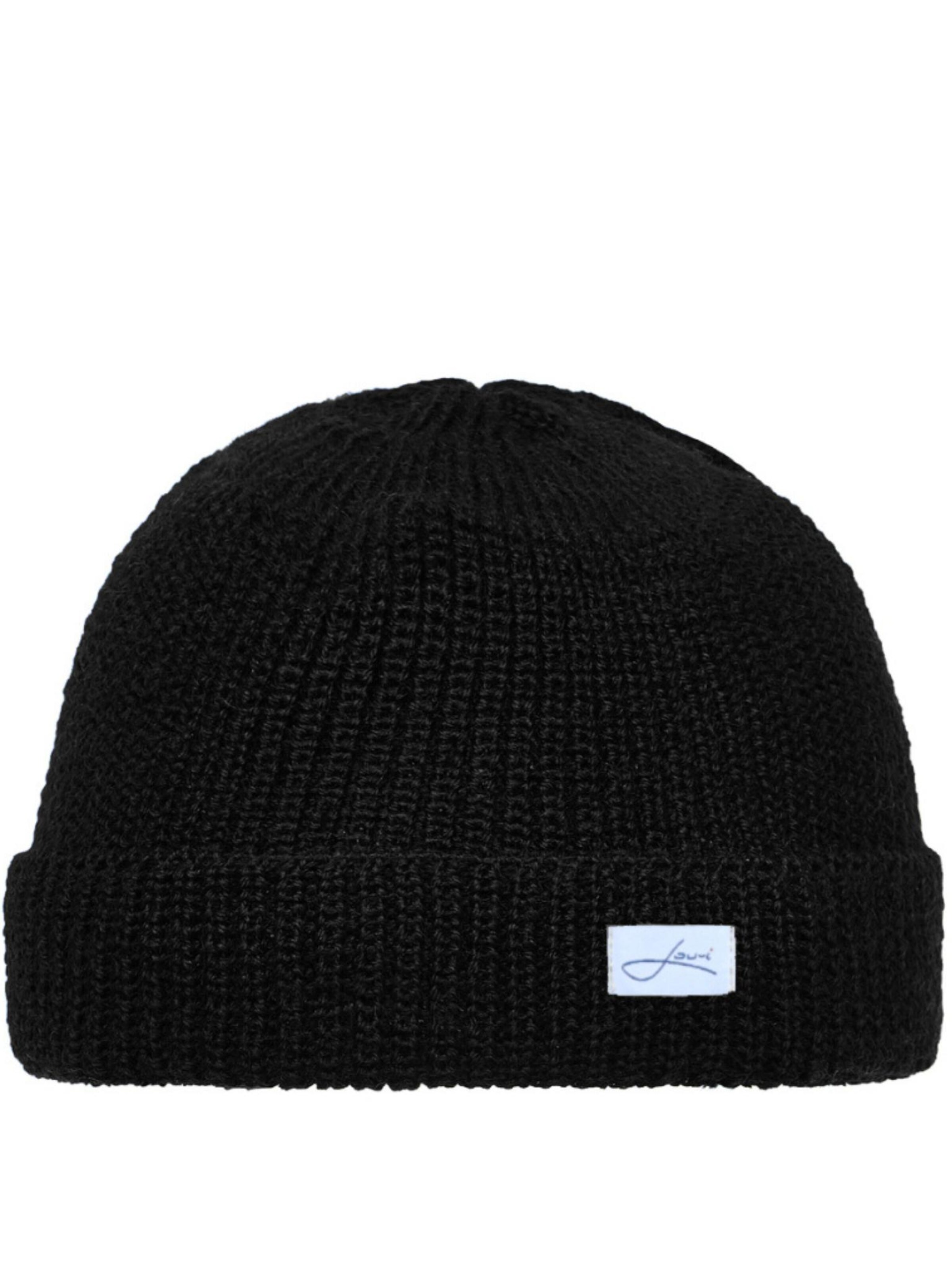 Lou-i Mütze in Schwarz: Vorderseite