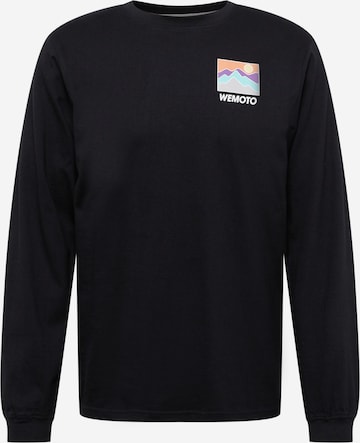 Wemoto Shirt 'Mountain LS' in Schwarz: predná strana