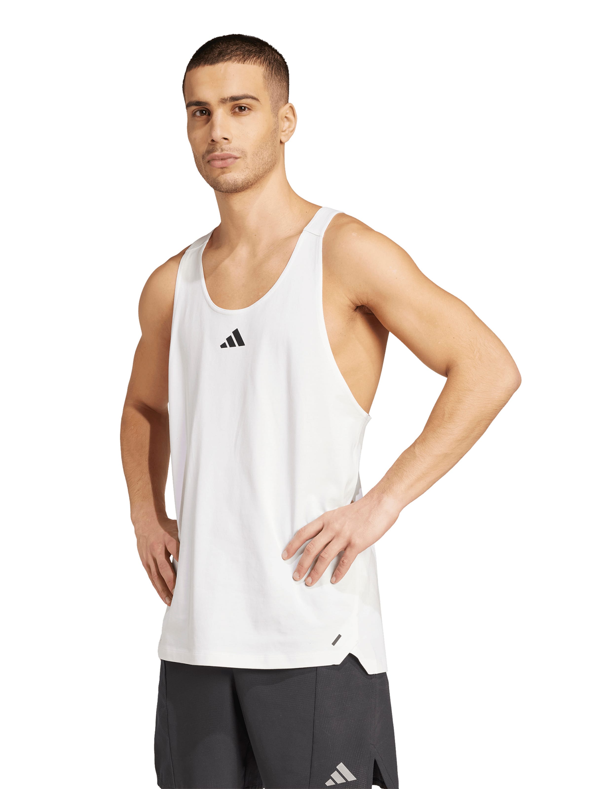 ADIDAS PERFORMANCE Sporttop 'Power' in Weiß: Vorderseite