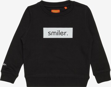 smiler. Sweatshirt in Black: front