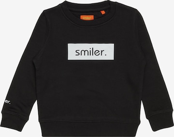 smiler. Sweatshirt in Black: front