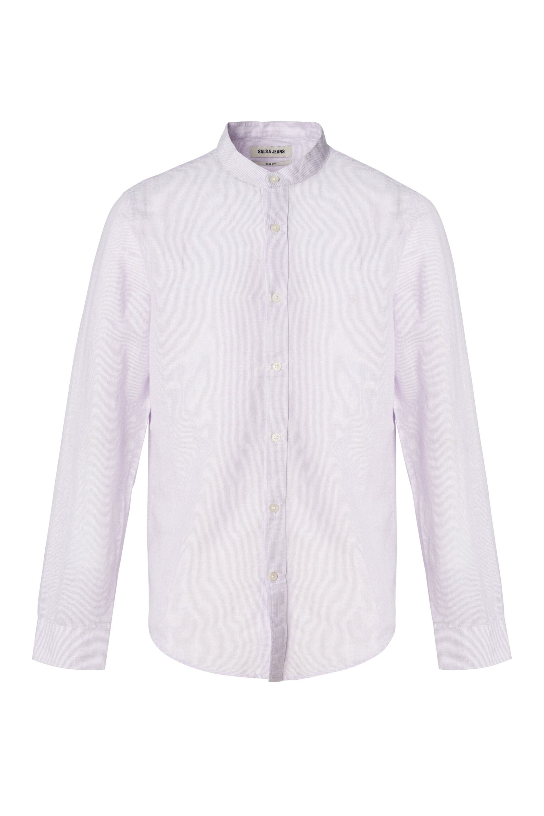 Salsa Jeans Slim fit Button Up Shirt in Pink: front