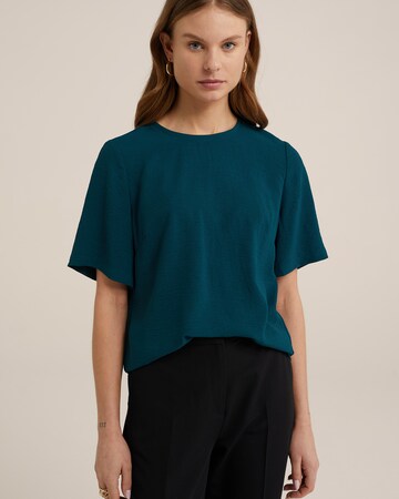 WE Fashion Blouse in Blue: front