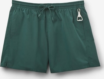 IUMAN Intimissimi Swim Trunks in Green: front