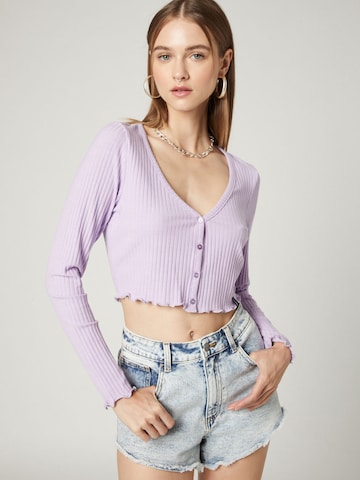 VIERVIER Shirt 'Rosalie' in Purple: front