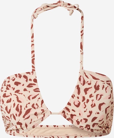 Cotton On Body Bikini top in Chestnut brown / Cappuccino / Light pink, Item view