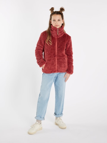 PROTEST Fleece jacket 'Riri JR' in Red