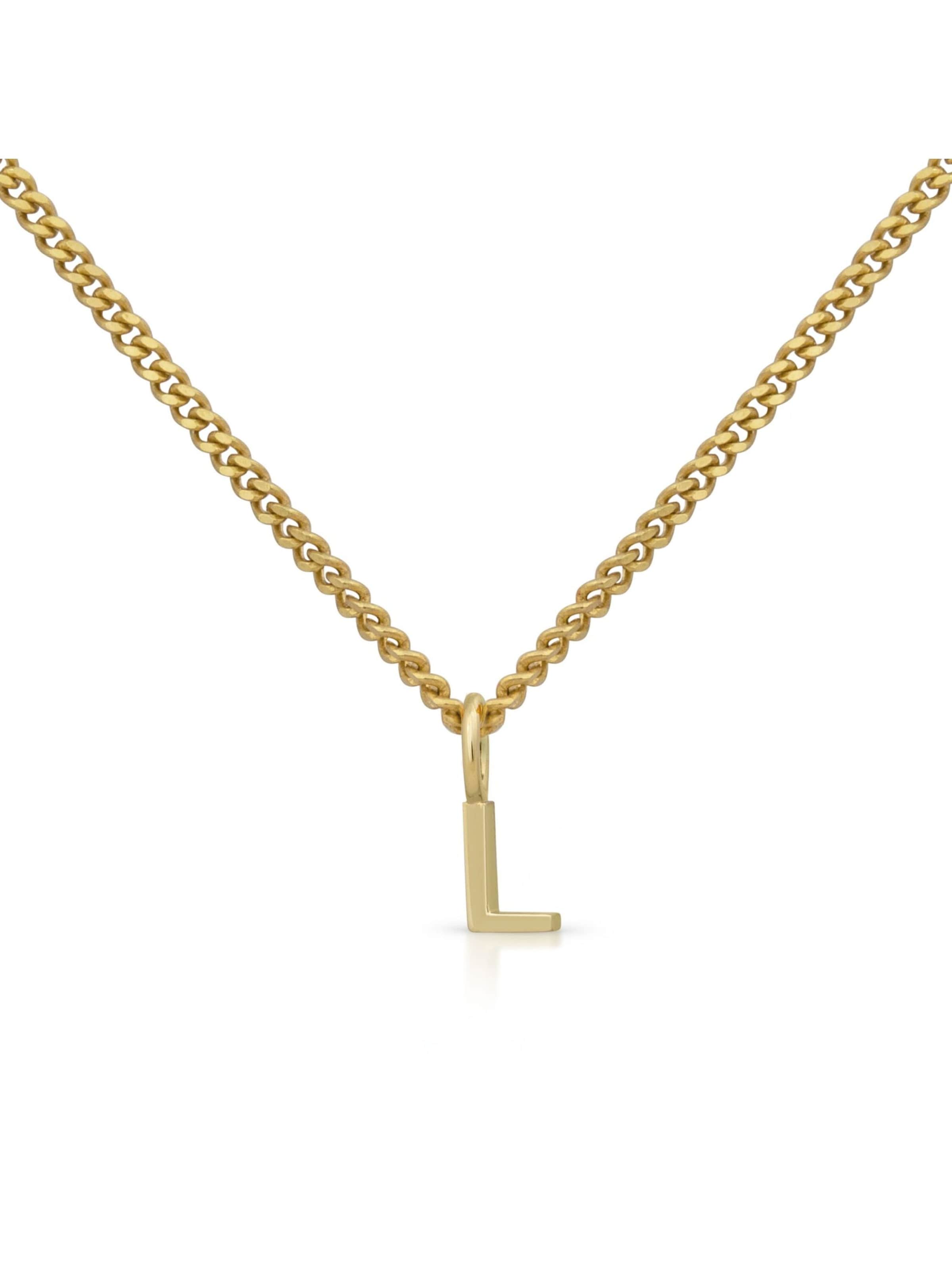 Orolino Kette 'Buchstabe L' in gold, Produktansicht
