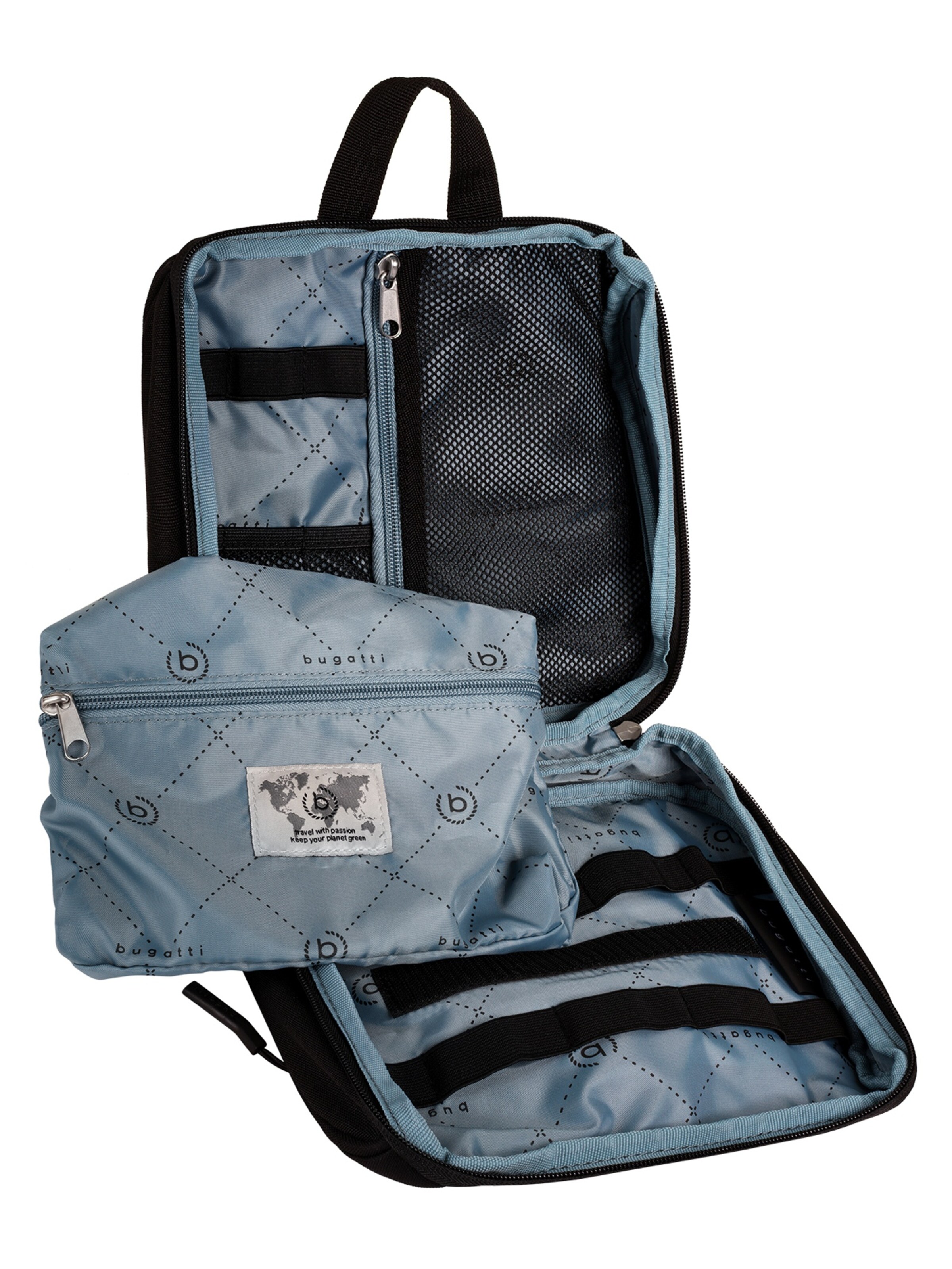 Trousses de toilette 'BLANC DELIGHT' bugatti en noir