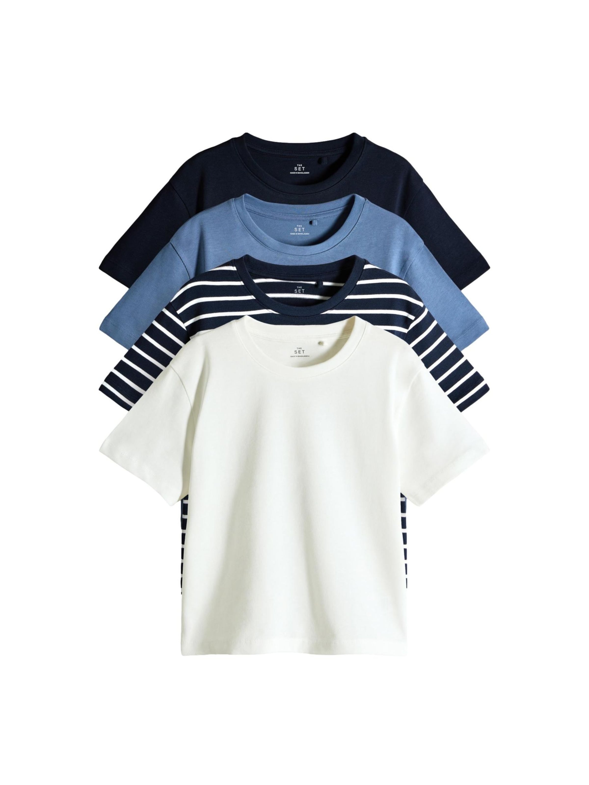 The Set Тениска в синьо: отпред