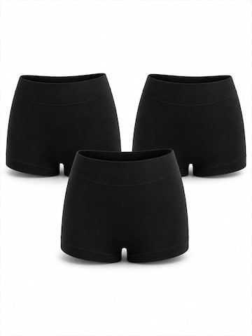 AOTTORI Boyshorts in Black: front