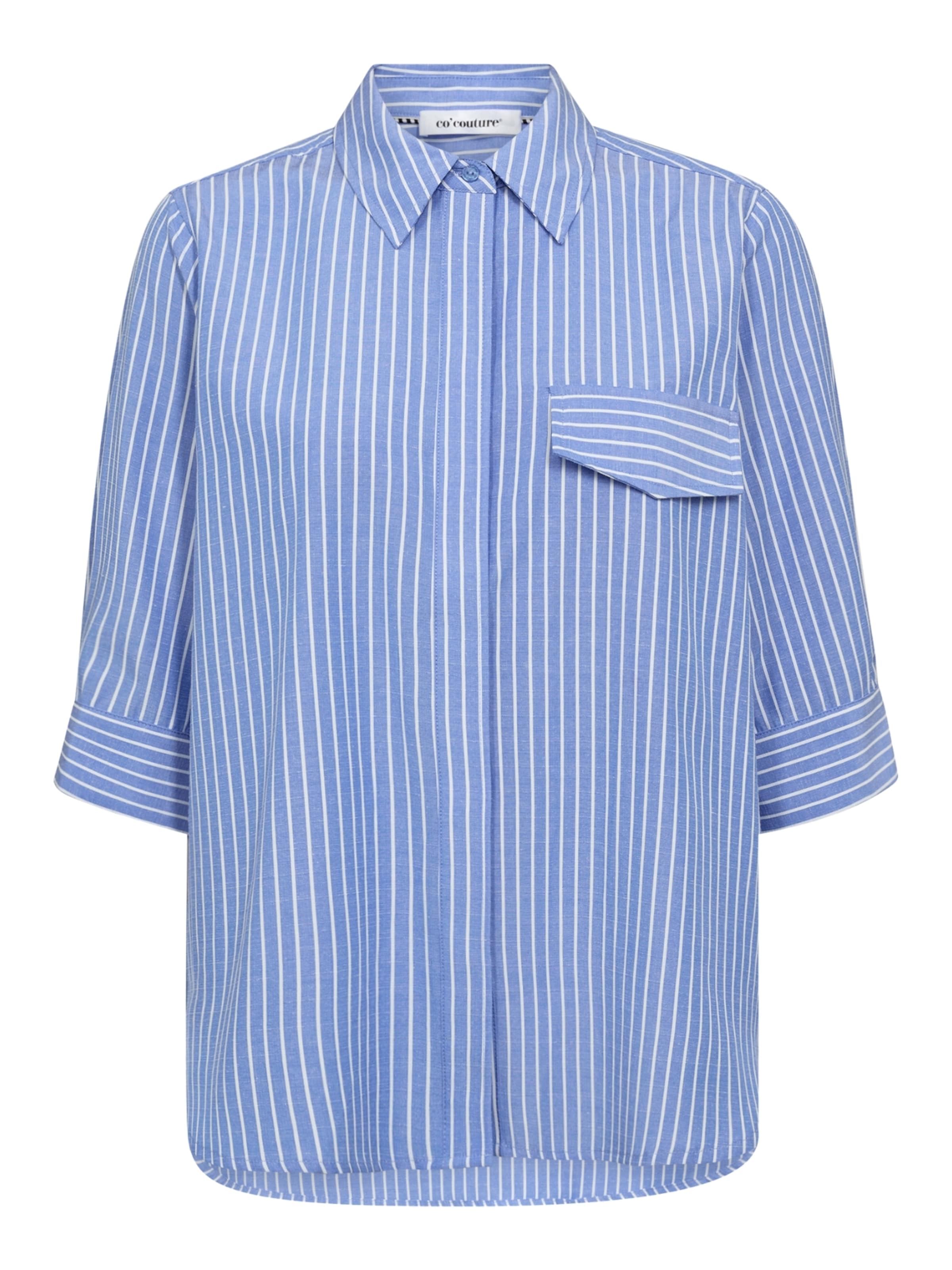 co'couture Bluse 'Tea' in Blau: Vorderseite