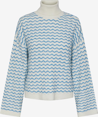 PIECES Υπερμέγεθες πουλόβερ 'Joyce' σε μπλε / λευκό, Άποψη προϊόντος