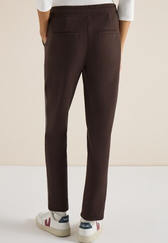 CECIL Slimfit Hose 'Tracey' in Braun