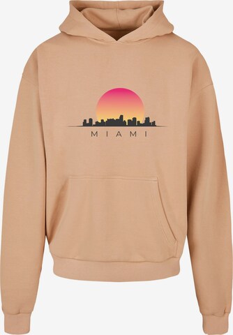 Merchcode Sweatshirt 'Miami' in Beige: front