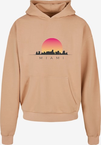 Sweat-shirt 'Miami' Merchcode en beige : devant