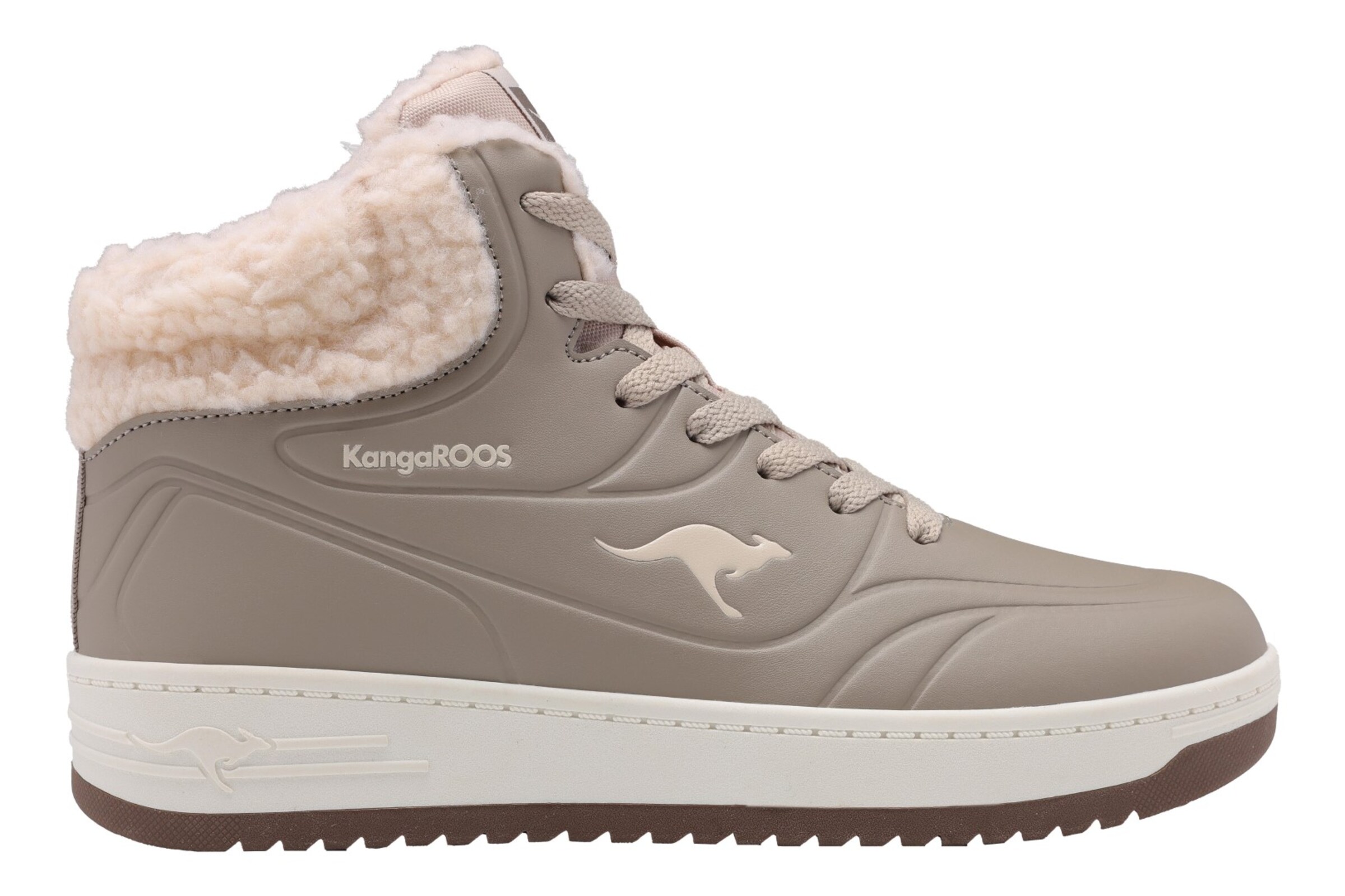 KangaROOS High-Top Sneakers in Brown: front