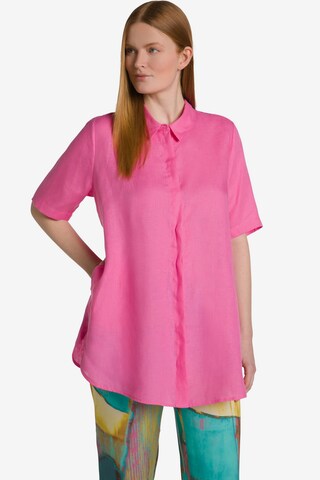 Ulla Popken Blouse in Roze: voorkant