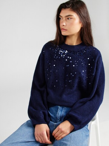 SAINT TROPEZ Pulover 'Barbel' | modra barva: sprednja stran