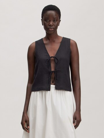 EDITED Pluus 'Kenley blouse', värv must: eest vaates