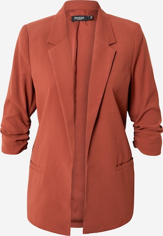 Blazer 'Shirley' SOAKED IN LUXURY en marron : devant