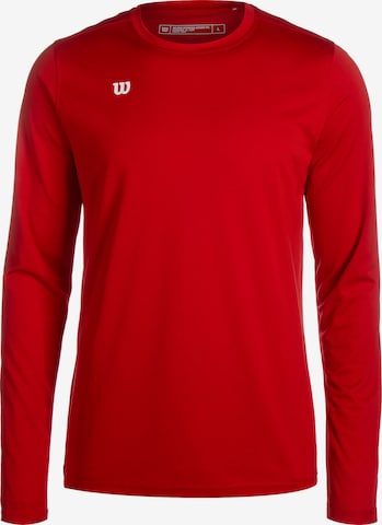 T-Shirt fonctionnel WILSON en rouge : devant