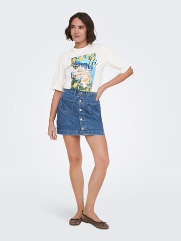 T-shirt 'ONLVEGA' ONLY en blanc