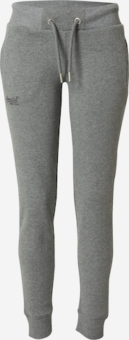 Superdry Pants in Grey: front