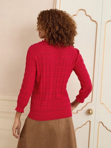 love & roses Pullover in Rot