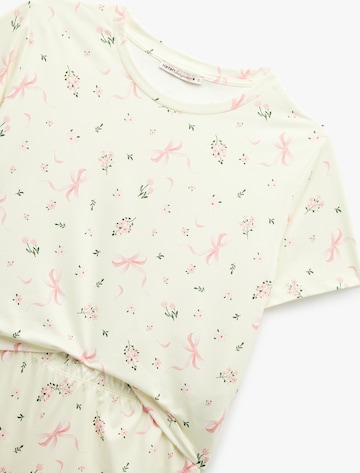 Koton Short Pajama Set in White