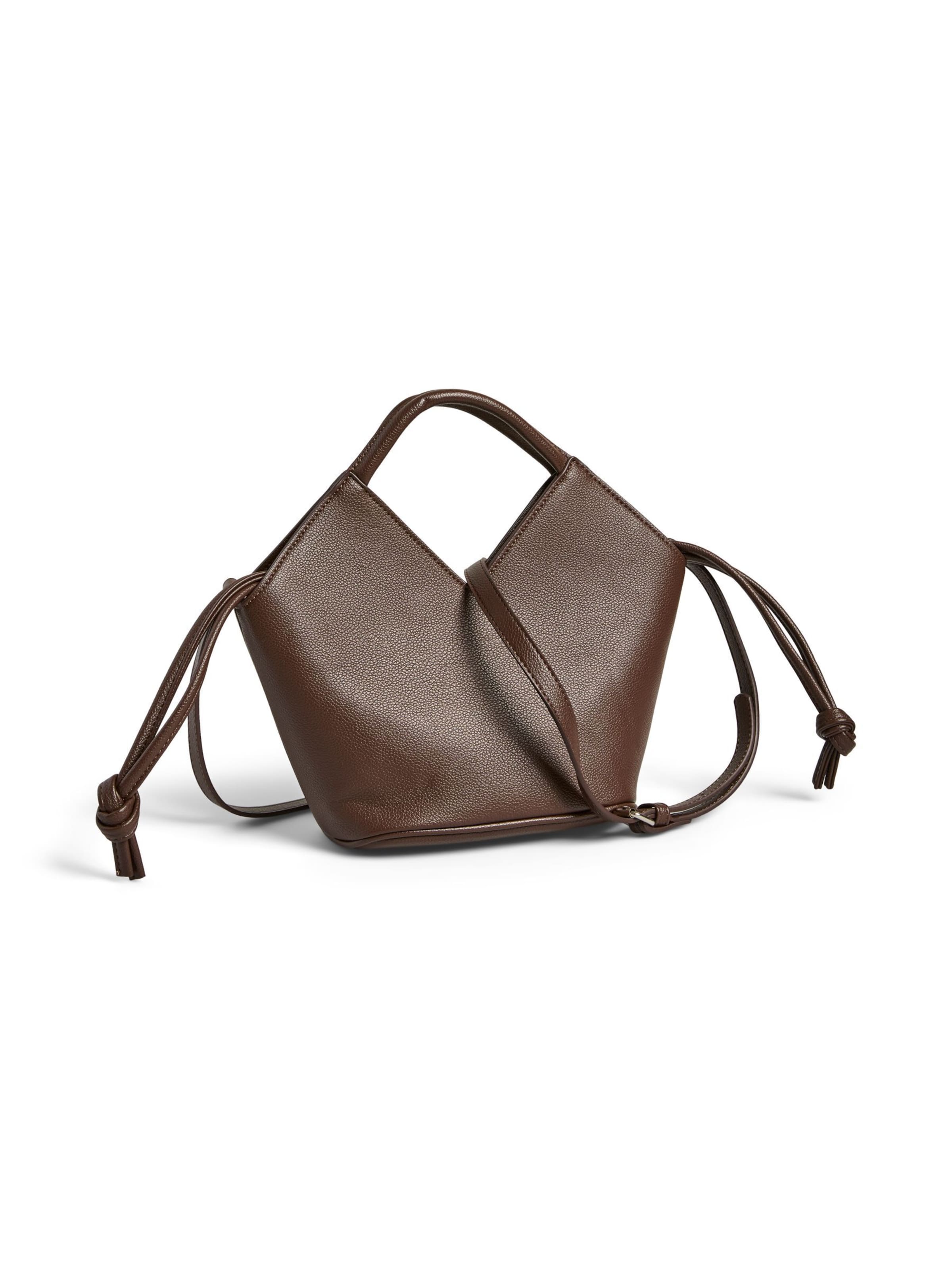 PIECES - Bolso de hombro 'PCMaria' en marrón: frente