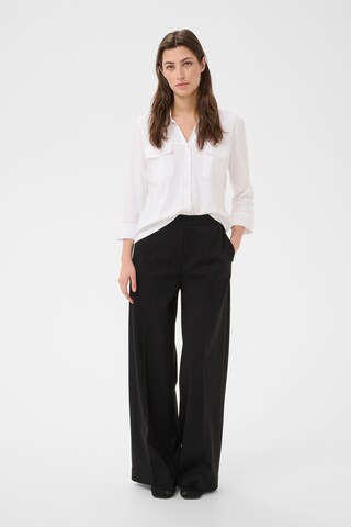 Part Two Wide leg Trousers with creases 'ConciaPW' in Black
