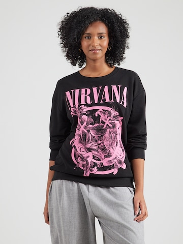 ONLY Carmakoma Суичър 'CARHAVEN' в черно: отпред