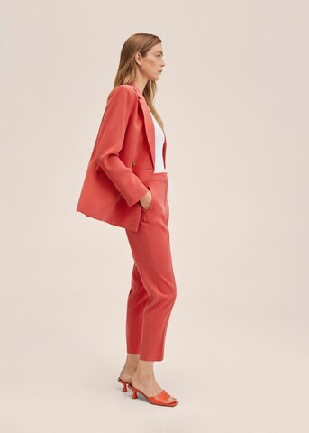 MANGO Regular Pleated Pants 'Tempo' in Red