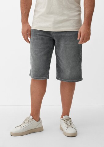s.Oliver Men Big Sizes Regular Jeans in Grey: front