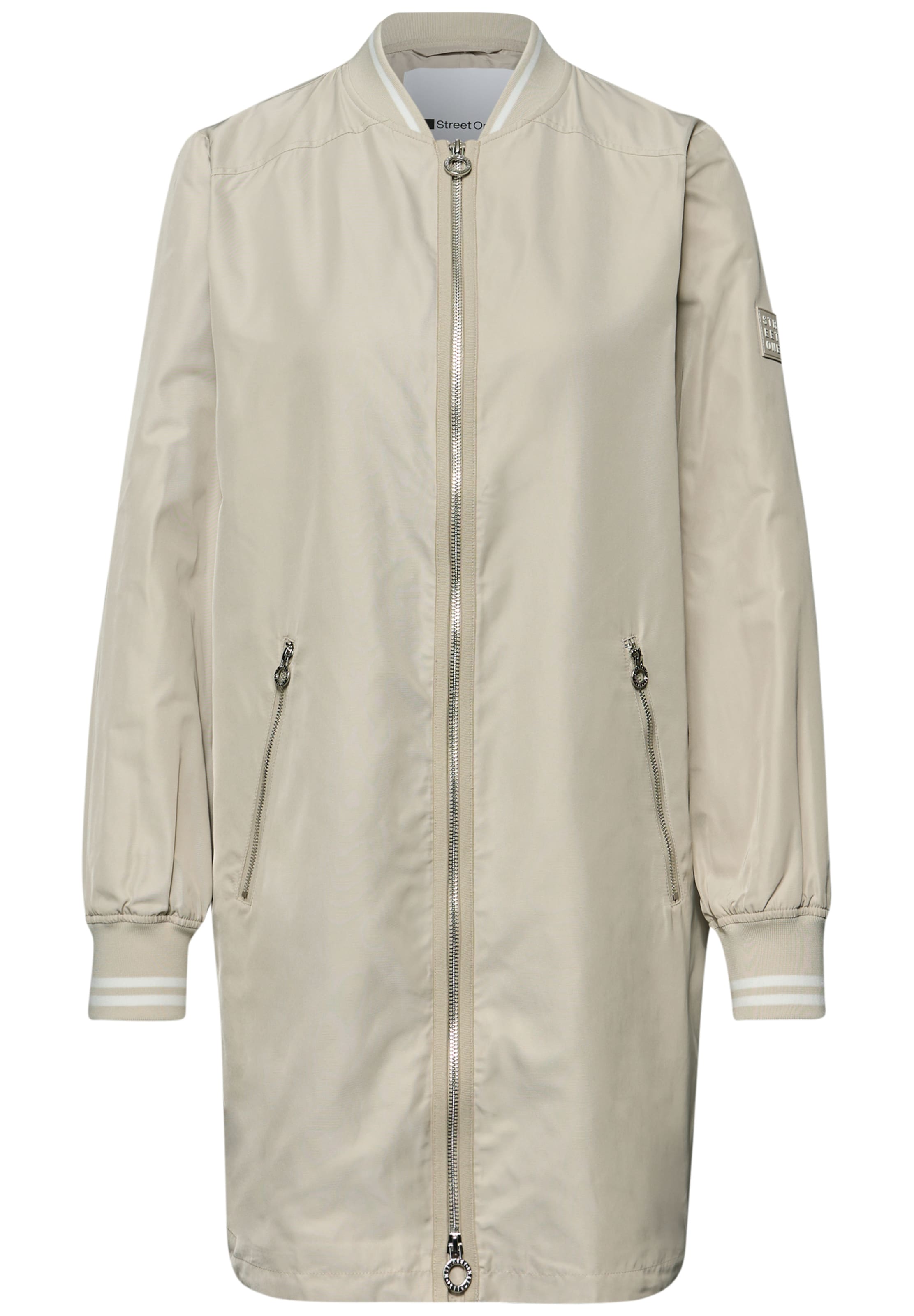 STREET ONE Between-Season Jacket in Light beige / White, Item view