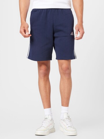 ADIDAS SPORTSWEAR Regular Спортен панталон 'Essentials' в синьо: отпред