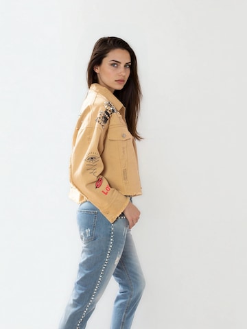 Veste mi-saison 'Enjoy' MATSOUR’I en beige