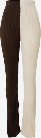 Daisy Street Flared Hose in Beige: predná strana