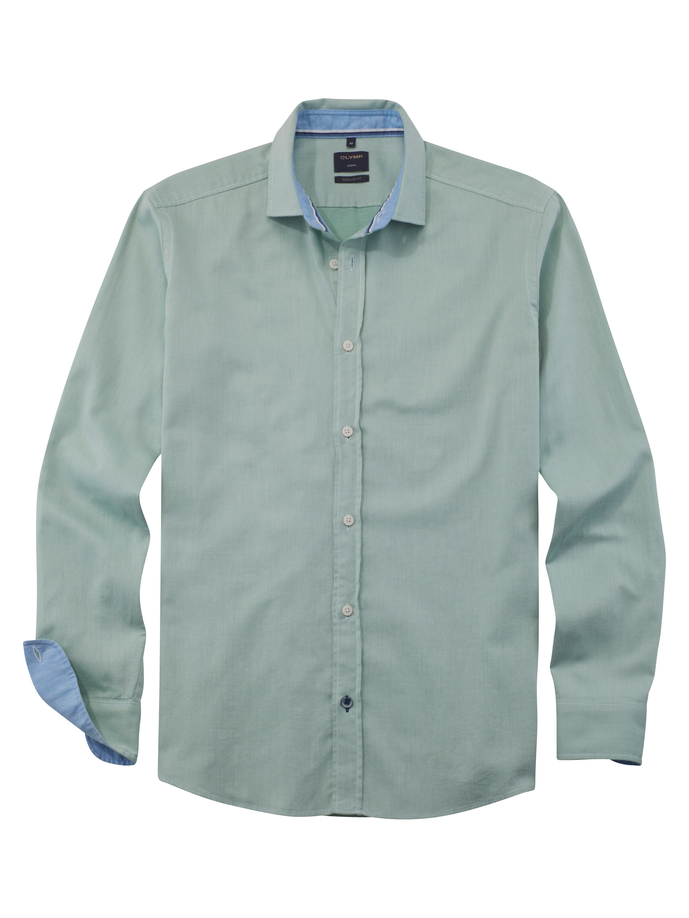 OLYMP Regular Fit Businesshemd in Grün: Vorderseite