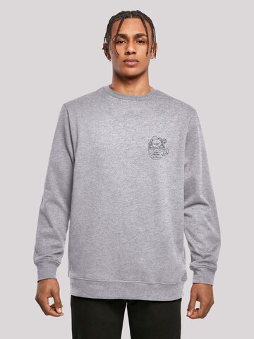 Sweat-shirt F4NT4STIC en gris : devant