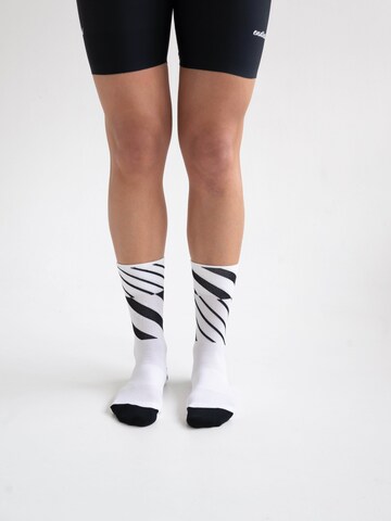 INCYLENCE Athletic Socks 'ANGLES' in White