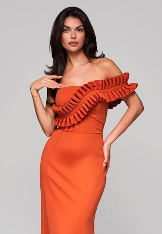 Ombre Evening dress 'Felisia' in Orange